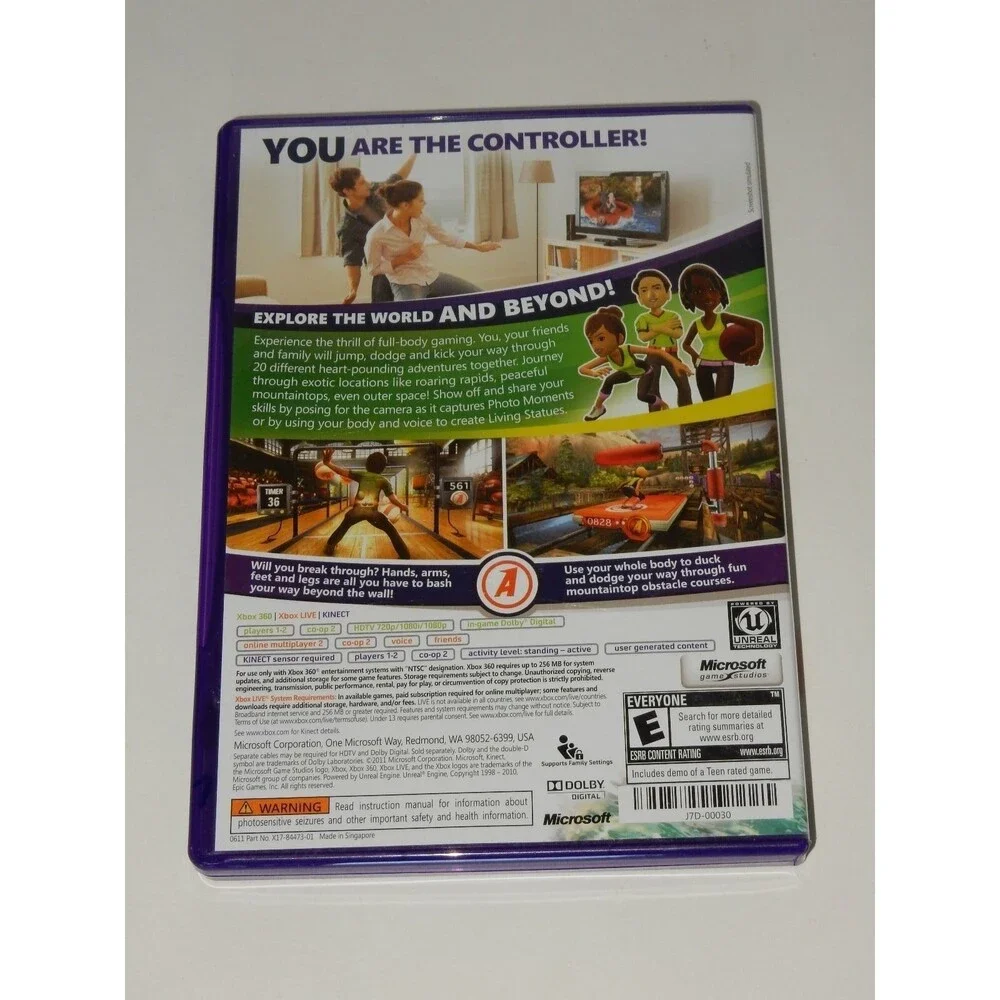 Kinect Adventures (Microsoft Xbox 360, 2010) COMPLETE